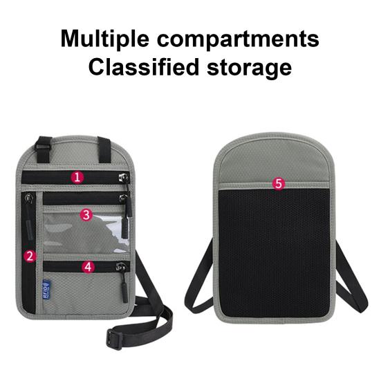 Travel Pouch Waterproof Easy To Carry Travel Neck Pouch