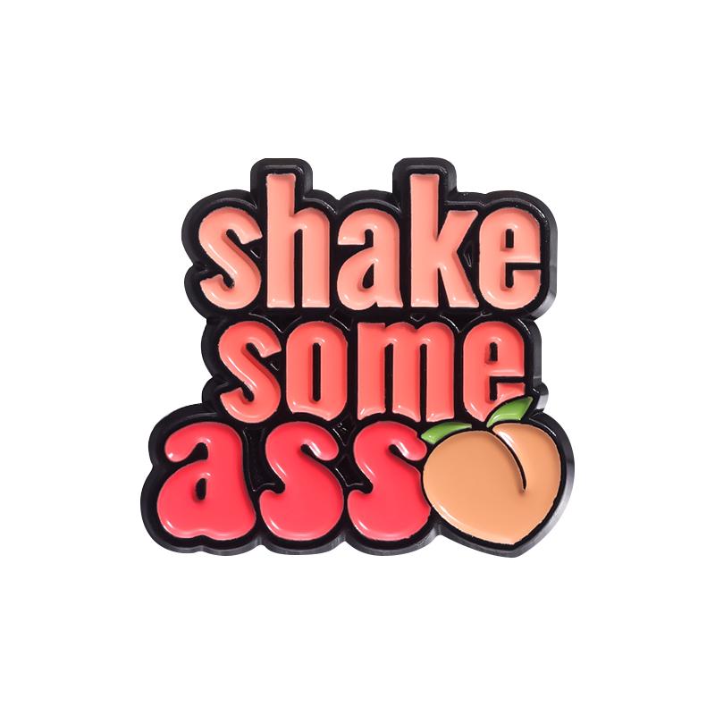 Фруктовые эмалевые значки, Значки на лацкан, Значки с надписью «Cutie With A Booty», Ювелирное украшение, Подарок для детей, друзей