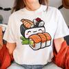 Sushi Tshirt Women Summer T-shirts Female Manga 2000s Clothing