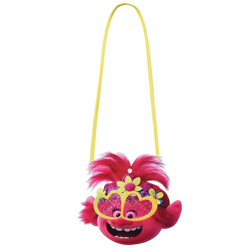 Trolls Poppy Cosplay Costume For Girls With Comfortable Soft Fabric And Vibrant Pink Color