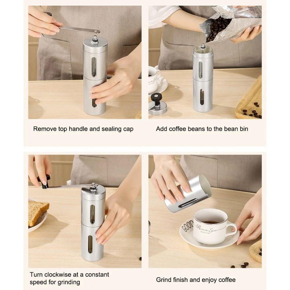 Detachable Hand Coffee Mill Portable Coffee Grinding Machine Manual Coffee Grinder  Bean Grinding