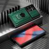 Чехол для Samsung Galaxy S23 Ultra Plus Ударопрочный с держателем для карт Защита камеры-слайдер Бронированный чехол-кольцо для Samsung S23 S23Ultra S23Plus