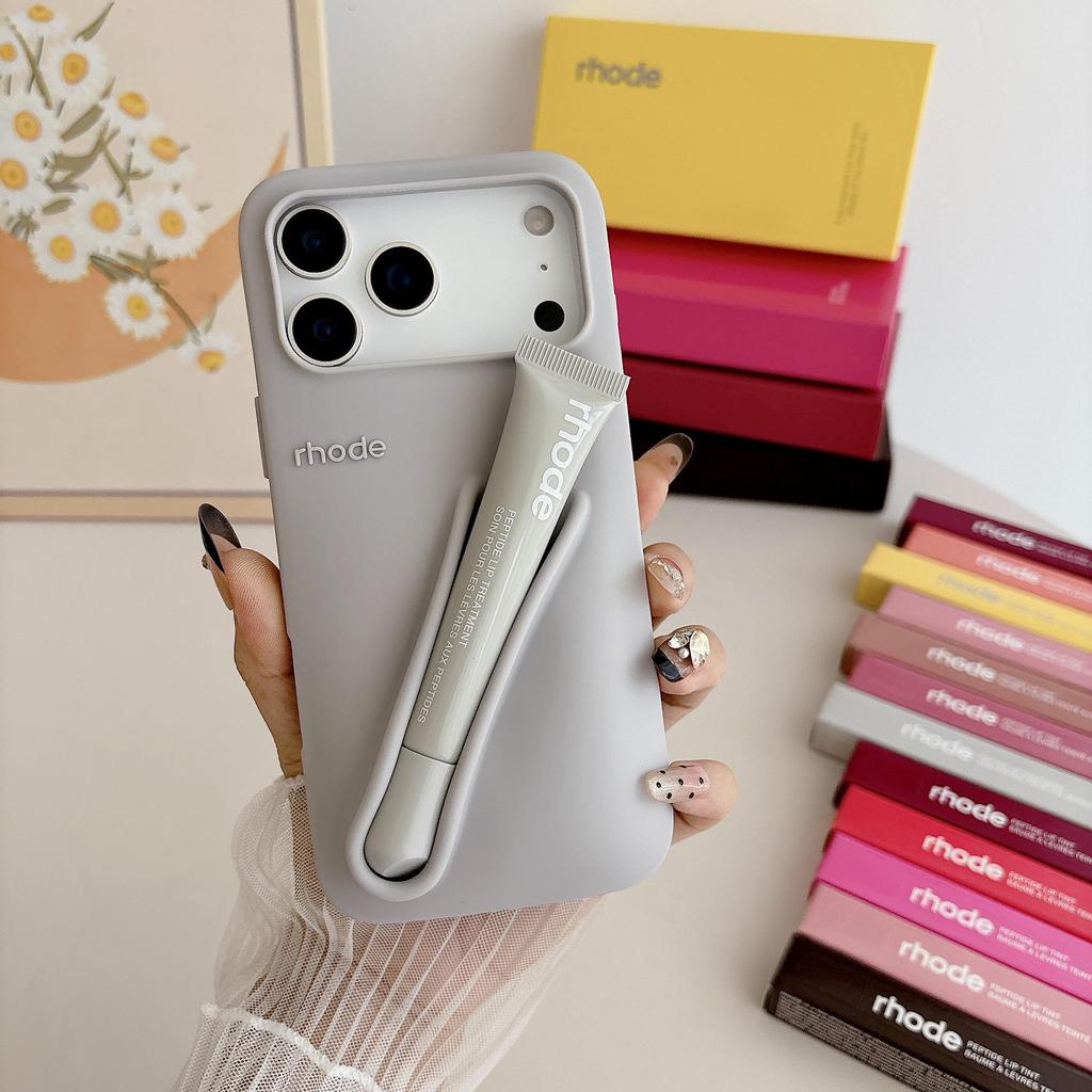 Силиконовый чехол для iPhone и помада от Хейли, набор из 3 предметов для iPhone 14/15