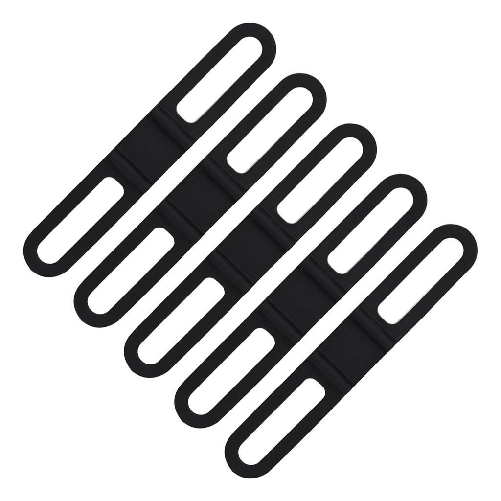 5Pcs set Multipurpose Bike Cycling Bicycle Silicone Fixed Strap Bandage Flashlight Mount Holder
