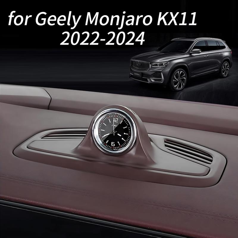 Для Geely Monjaro KX11 2024 Аксессуары Часы на приборной панели Центральная консоль Электронные кварцевые часы
