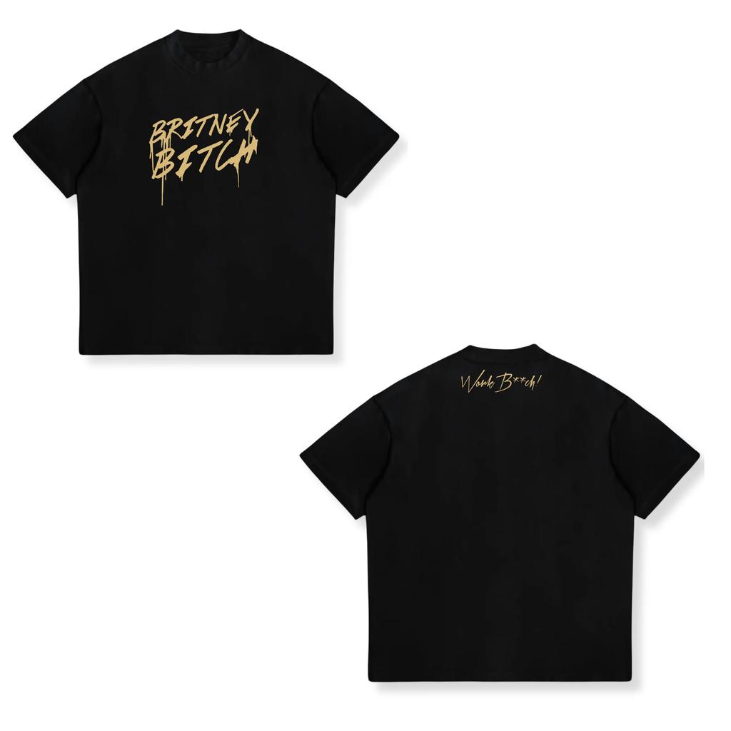 Britney Spears Album Music Print T Shirts Fashion Casual Summer Oversized T Shirt Cotton Short Sleeve Harajuku Tees Streetwear