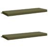 2 Piece Bench Cushions SOEST 2 Pcs. 100percent Polyester Olive Green