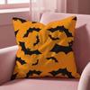 Halloween scary bats Cushion Cover Multi-Scene Pillow Cover for Home & Car - Reversible, Soft & Durable for Daily Use
