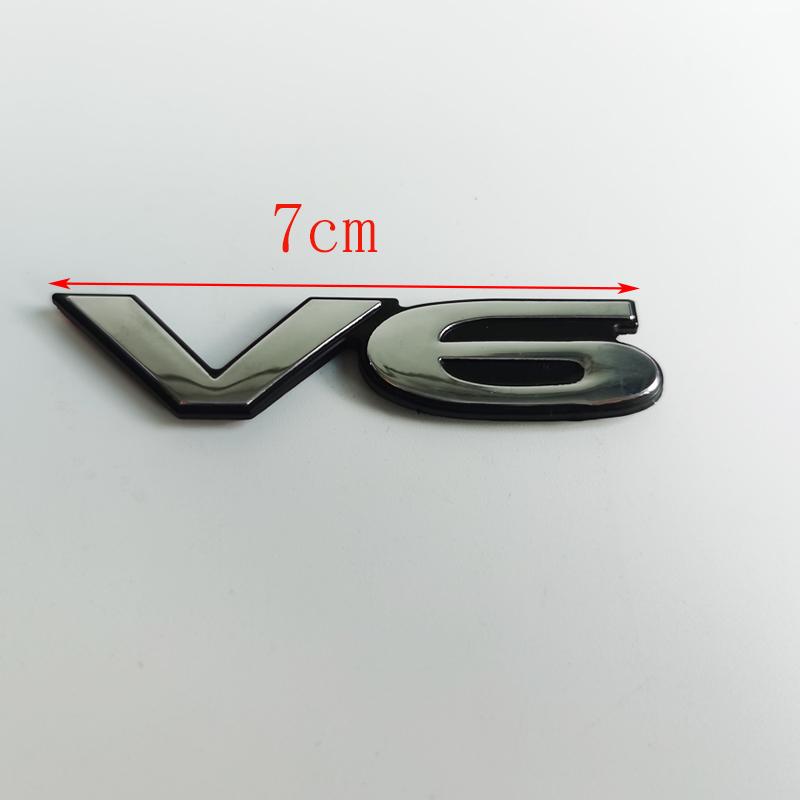 AAZO1 For Mitsubishi Pajero v73 v87 v93 v97 Car Sticker Logo 3.8 V6 displacement letter logo 1pc
