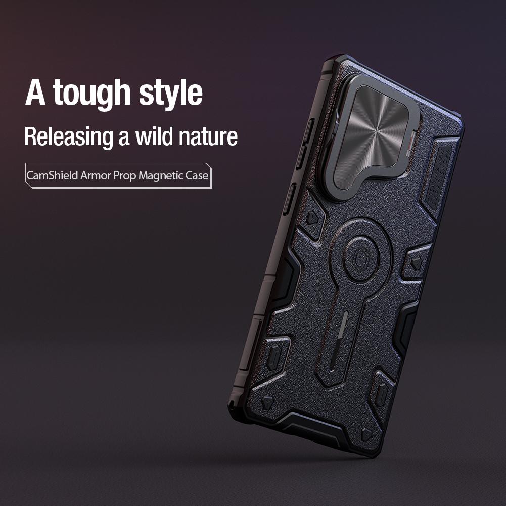 NILLKIN Для Samsung Galaxy S25 Ultra чехол для телефона CamShield Armor Prop магнитная защита камеры задняя крышка