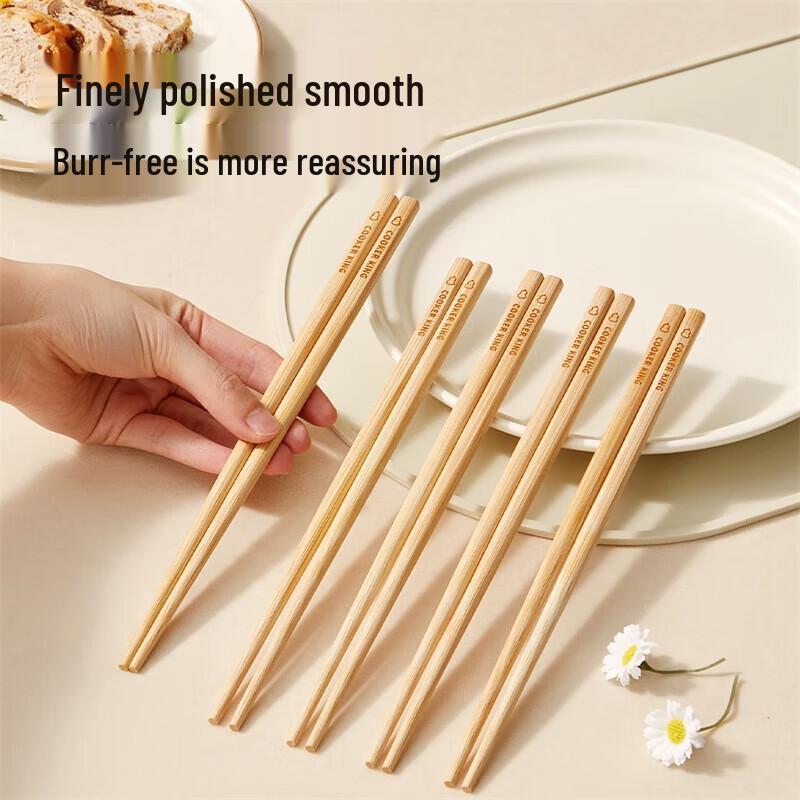 Cooker King 20-Pair Original Bamboo Chopsticks