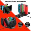 Portable Accessories For Nintendo Switch Controller Charger Docking Switch Joycon Station Ac Adapter Support 4 Joy-con Charging