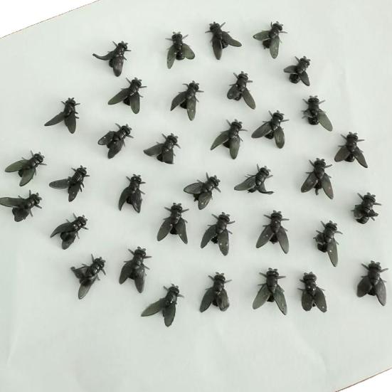 Черные серьги-гвоздики в виде мух, 3D, имитация насекомых, реалистичные мини-серьги-гвоздики в виде мух, легкие украшения, подарок-прикол для него/нее