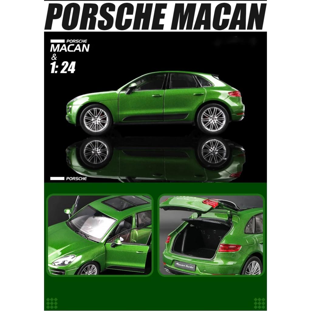 Welly 1/24 Porsche Macan Turbo SUV Alloy Car Diecasts & Toy Vehicles Car Model Miniature Scale Model Car Toy for Children