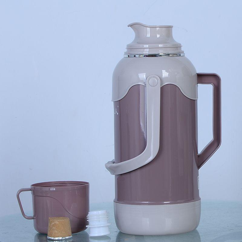 Xia Ming Large Capacity Insulated Glass Liner Thermos for Students - Hot Water Bottle with Plastic Kettle Design