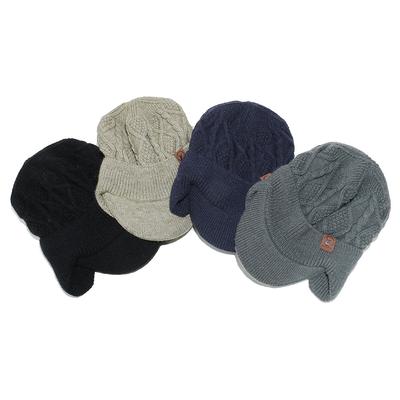 Флис и более толстая зимняя защита ушей, защита от холода и тепла шерстяная шапка, кепка с козырьком для мужчин и женщин, зимняя защита от холода и тепла