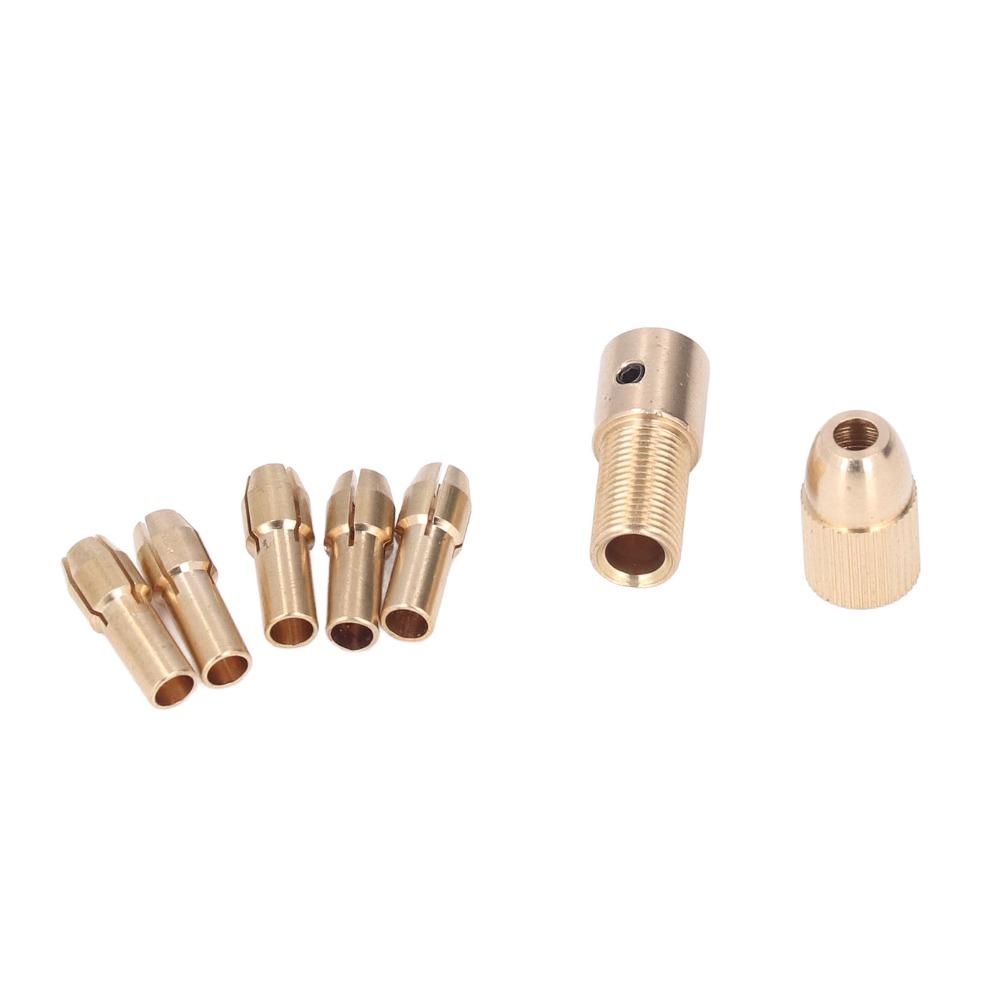 3 sets 0.5-3mm Capacity Brass Drill Chuck 4 Jaw Electric Drill Chuck For Rotary Tools