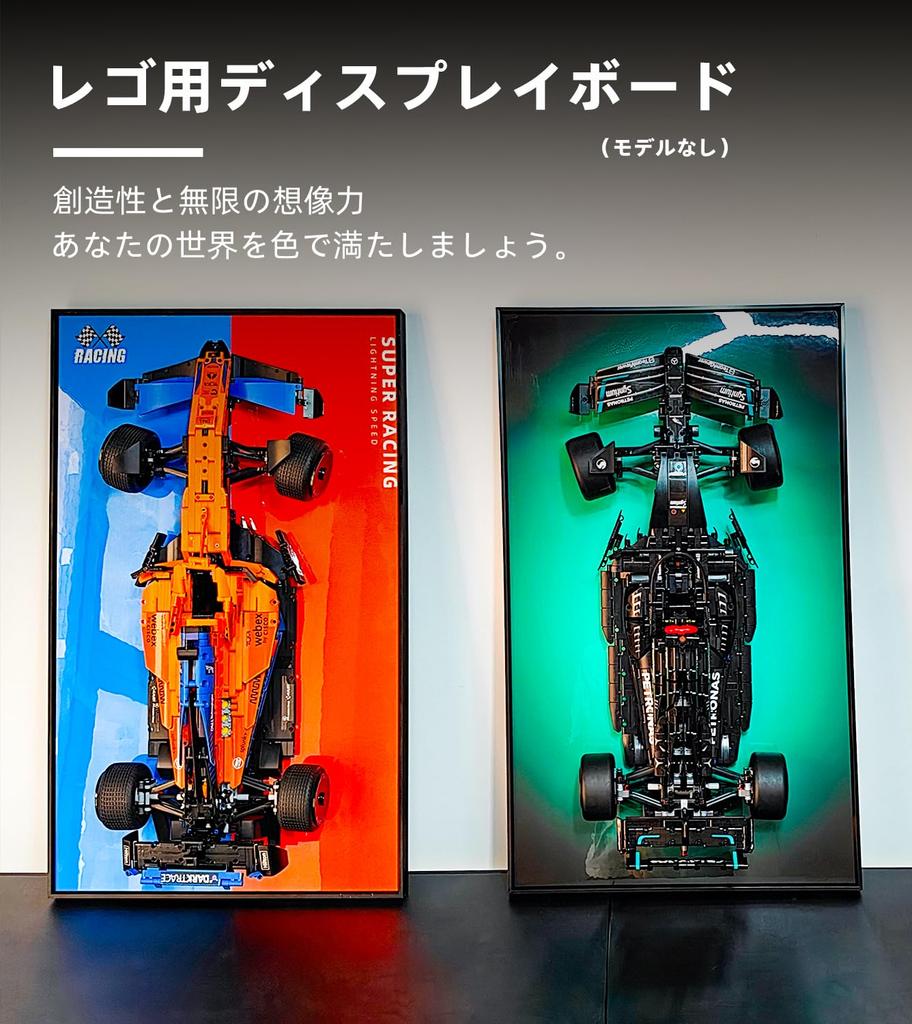 Sungvool Display Wallboard for Lego 42141 F1 Technic McLaren Formula 1 Racing Decorative Paintings for Display Wallboard for Lego Model Display