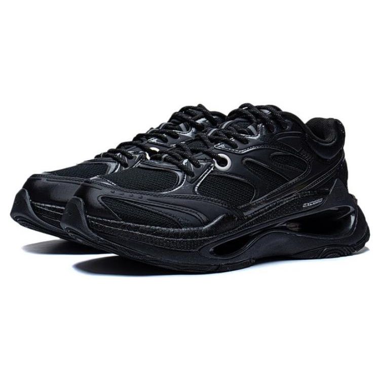 Li Ning Infinity Comfortable Versatile Durable Breathable Low-Top Casual Shoes Men Casual Shoes Black AZGT003-4