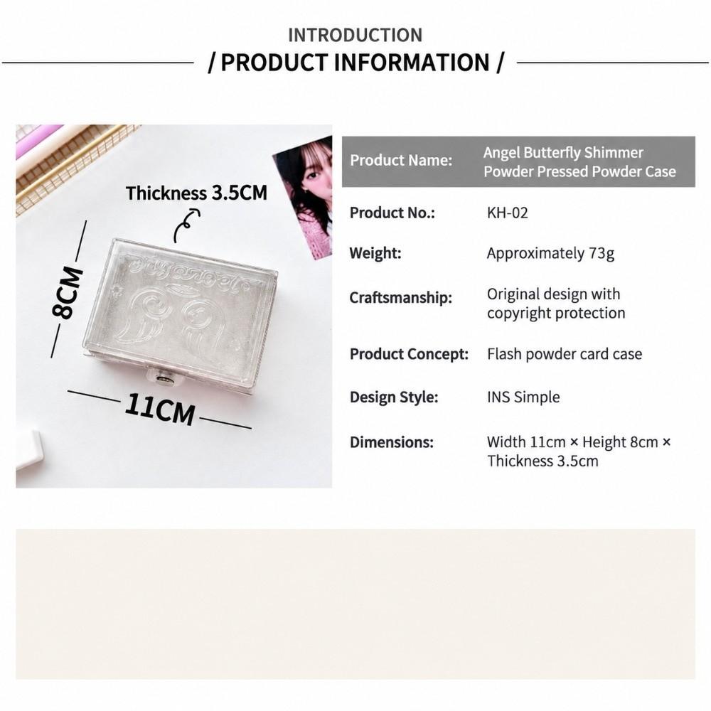 3 Inch Photocard Storage Box Glitter Card Holder Cute Kpop Photocard Case
