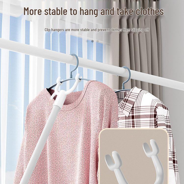 Retractable Clothes Drying Rack and Hanger Pole