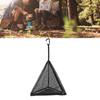 Black Outdoor Hanging Storage Net With Hook Triangular Hanging Bag  Tableware Storage