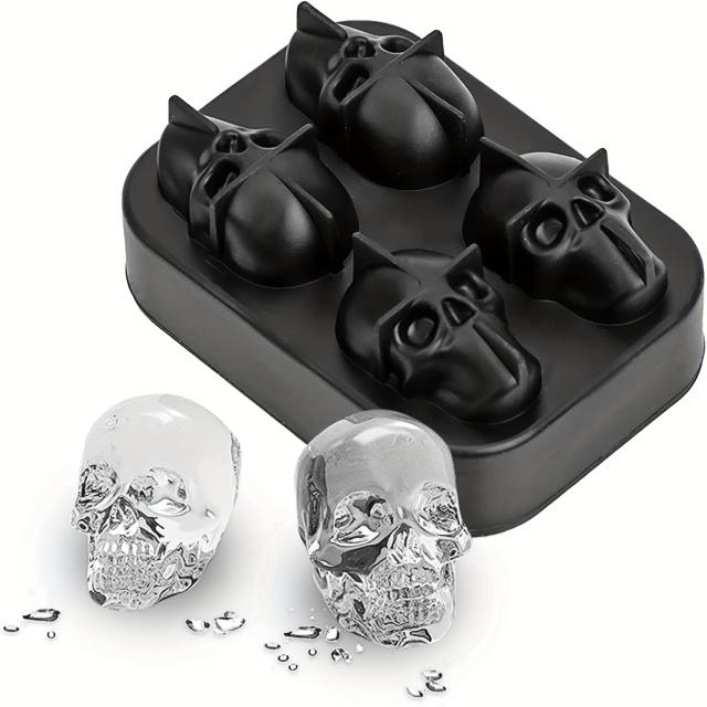 4 формы для кубиков льда из силикона, поднос для создания рюмок для летних барных вечеринок, замороженного виски, пива, коктейлей, холодных напитков, кухонный инструмент