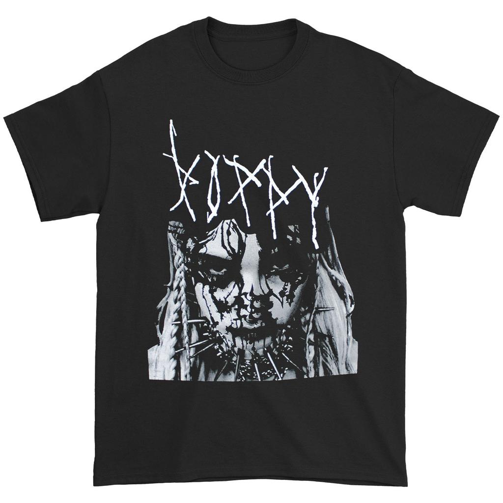 Men's Poppy Faded Face Close Up T-shirt X-Large Black