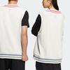 adidas Жилет унисекс с V-образным вырезом и полосатым принтом Color-Block бежевый IJ6610