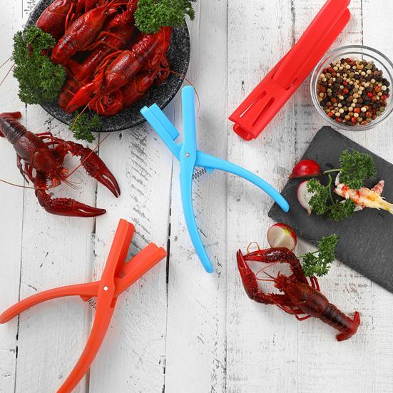 Щипцы для очистки раков Пищевой пластик Инструмент-открывалка для морепродуктов для легкой очистки креветок и извлечения мяса из хвостов раков с помощью ногтя