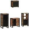 Bathroom Furniture Set with Shelf 4 pcs Solid Reclaimed Wood