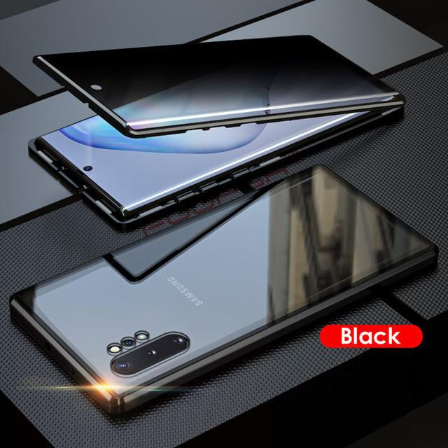 Anti Peeping Magnetic Case for SamsungS26 S25 S24 S23 Ultra Note 20 S20 FE Note 10 Plus Note 9 Double Sided Tempered Glass Cover