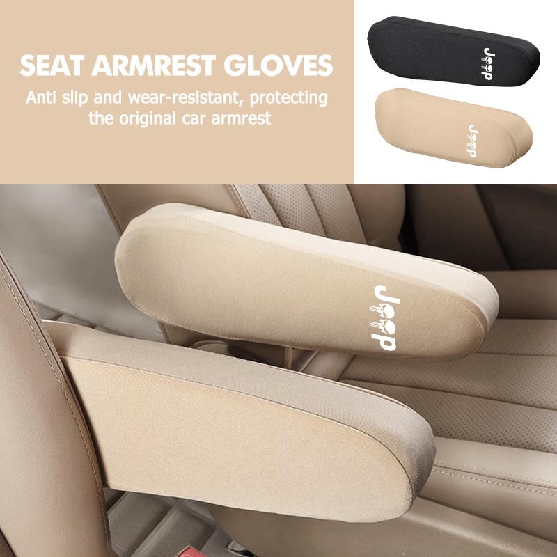 AKI2 Car Interior Armrest Dust Proof Hand Armrest Protector Covers For Jeep Grand Cherokee Patriot Renegade Compass Wrangler