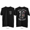 Лето 2025 Новый фильм - Сыны Анархии SAMCRO Футболка с двусторонним принтом Мужская и женская модная хип-хоп рок-футболка