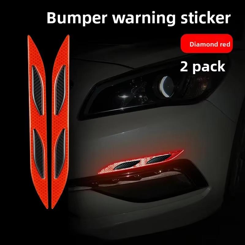 Светоотражающая наклейка на автомобиль для бампера, двери, колесной арки, защитные наклейки от царапин, наклейка для кузова автомобиля против столкновений, ночная предупреждающая наклейка
