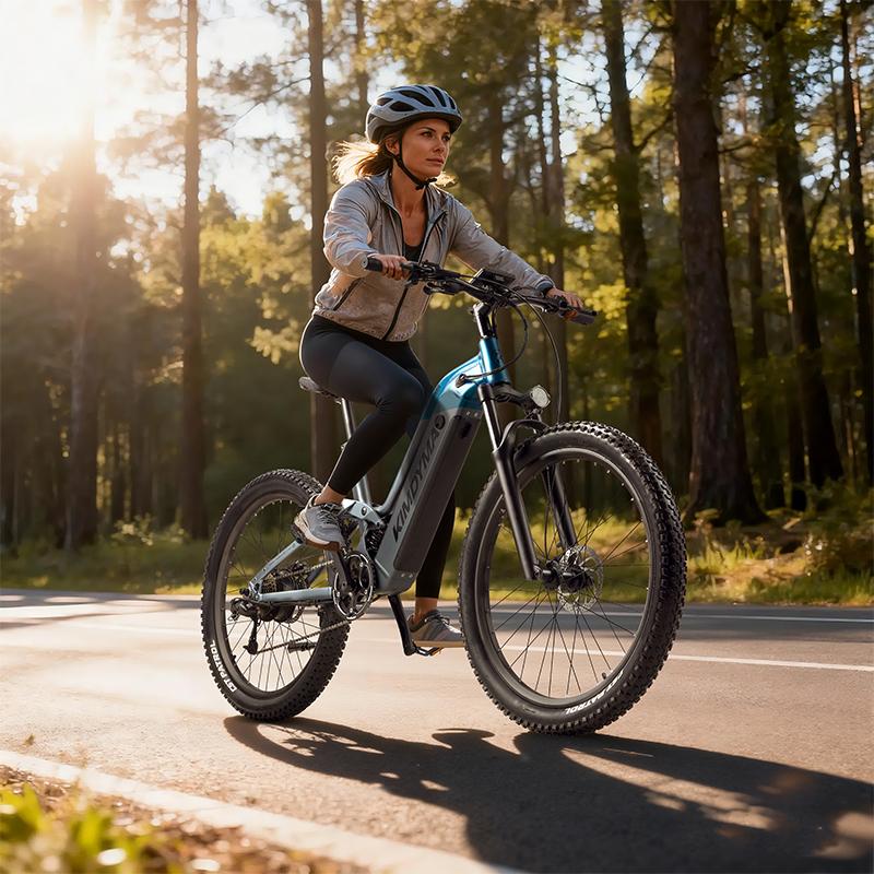 KIMDYMA K02 Adult Electric Bike 48V20AH1500W motor 27.5×2.8 inch fat tires, torque sensor all-terrain electric bicycle 9-speed