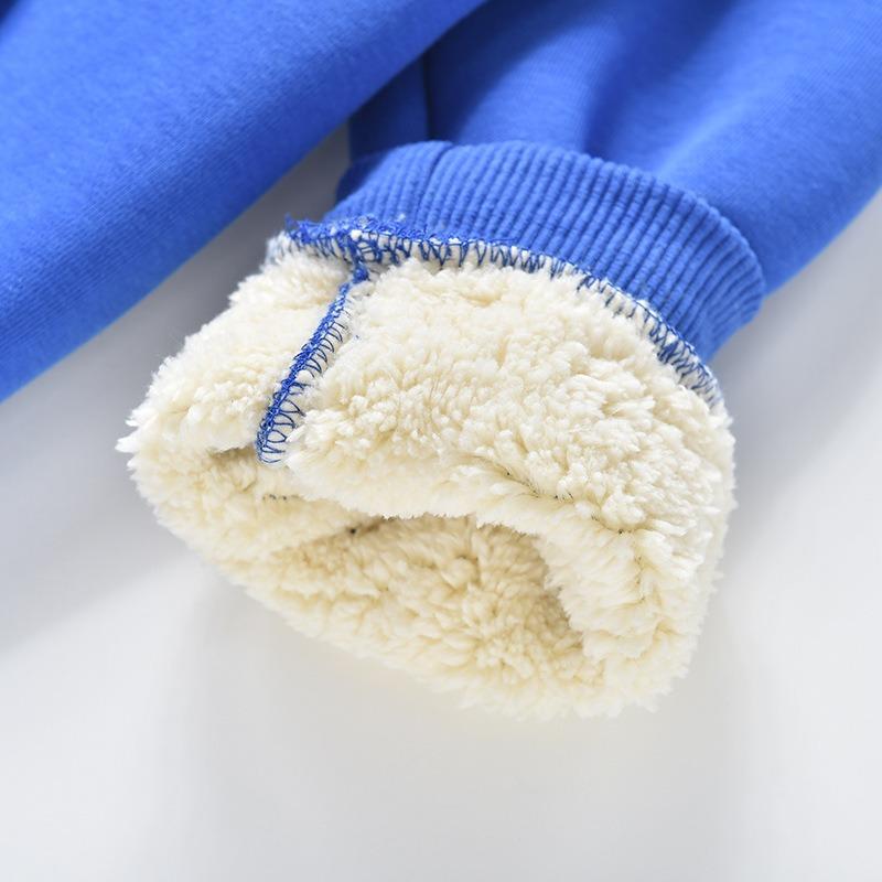 Детское осенне-зимнее новое толстое теплое пальто из овечьей шерсти