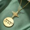 Dawapara Je Религиозный Иврит YHWH Ожерелье Древнее Имя БОГА Иегова Иегова Кулон Ювелирные изделия из Нержавеющей Стали