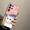 Чехол для телефона Funda для Samsung Galaxy S26 Ultra S23 S24 Note 20 8 9 10 S20 Ultra S10 S9 S21 FE S25 Plus Мультяшный милый кот