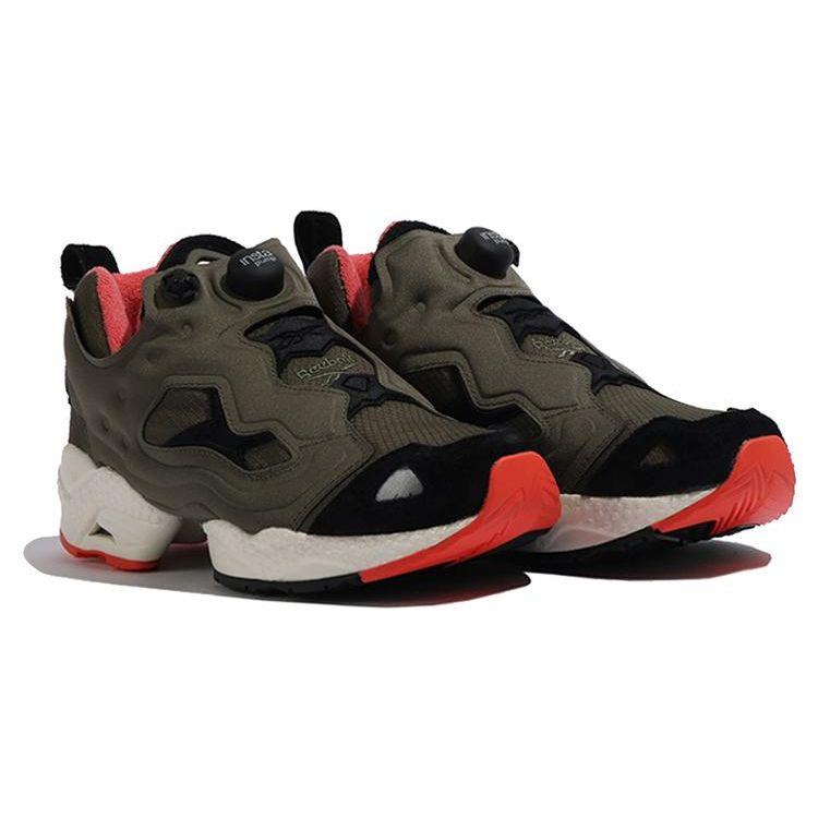 Reebok Instapump Fury 95 Arny Green Orange Flare Кроссовки унисекс Army-Green Core-Black Semi-Orange-Flare GZ2187
