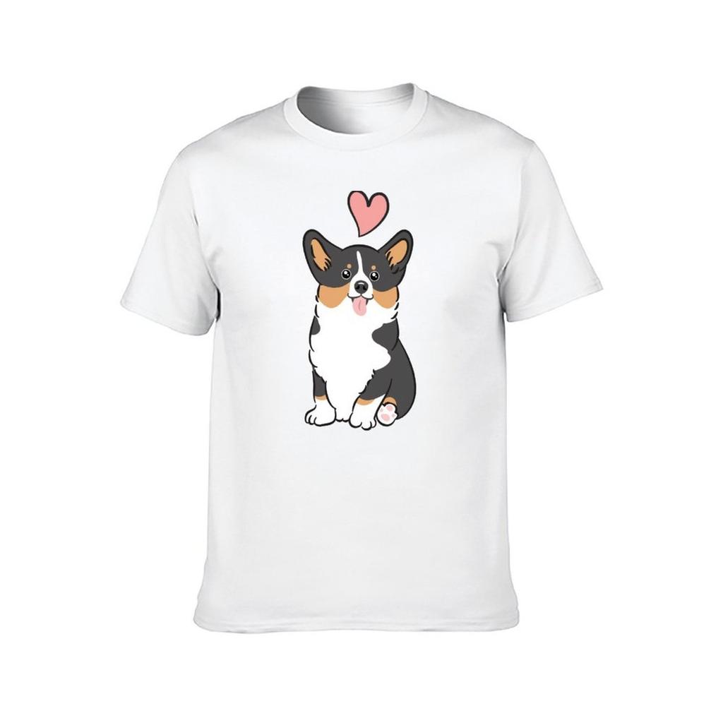 Love Corgi - Black Tri Color 2 T-Shirt t shirts for man graphic tees man t shirts graphic T-Shirt