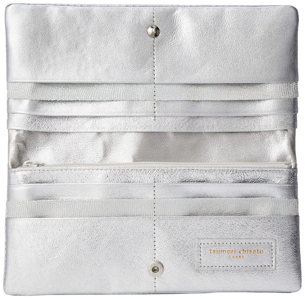 Длинный кошелек новый серебристый [Tsumori Chisato] с множеством точек