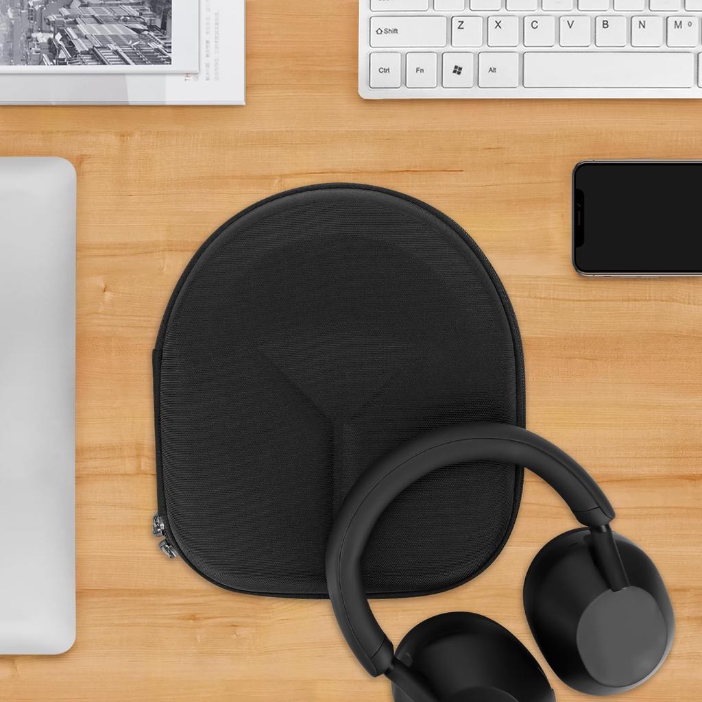Geekria Case Sheild Headphone Case Compatibility Hard Case Travel Hard Shell Case Compatible with Sony Storage With Pouch WH-XB900N, WH-XB910N,