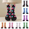 Warm 67 Meme Crew Long Socks Cartoon Creativity Stockings 67 Meme Ice Cream Socks  For Men Women