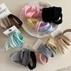 4pcs/set Seamless Hair Rope Set Macaron Color Elastic Hair Rings Simple Towel Hair Ties  Girl