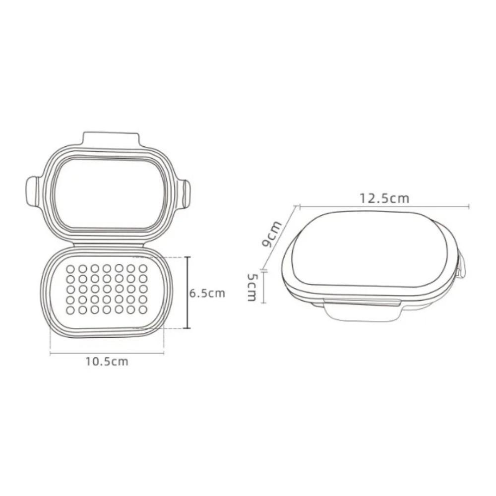 Travel Soap Container Silicone Soap Box Portable Soap Dish For Travel Hotel