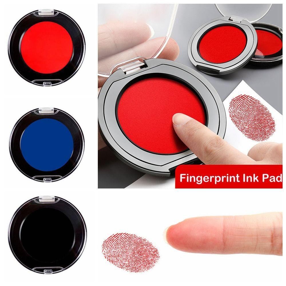 Quick-drying Thumbprint Ink Pad Clear Stamping Signing Inkpad Mini Fingerprint Ink Pad  Business