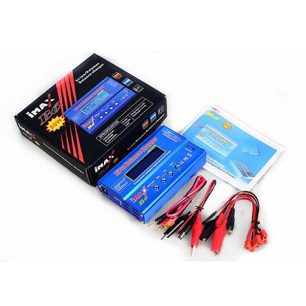 IMAX B6 80 В Балансировочное зарядное устройство Lipo для LiPo NiMH NiCd LiFe Pb RC аккумуляторов Зарядное устройство Tamiya/XT60 Цифровое зарядное устройство для аккумуляторов с ЖК-дисплеем