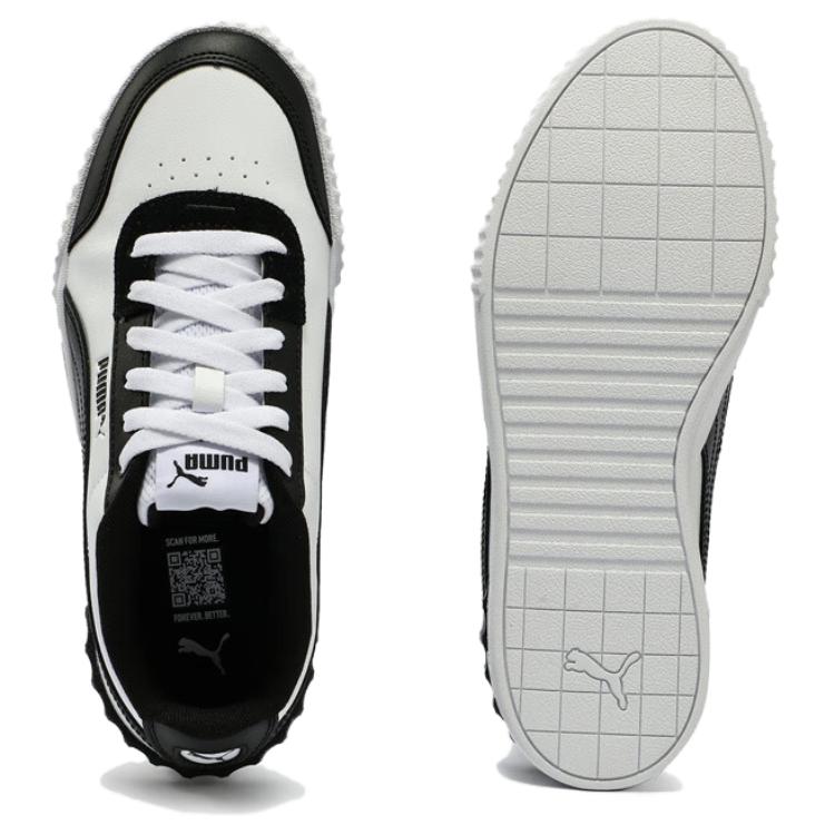 Puma Carina Lift Comfortable Versatile Low-Top Sneakers Women Sneakers White Black 373031-18