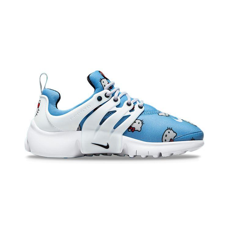 Кроссовки для детей Hello Kitty x Nike Air Presto PS University Blue Белый Светло-Карминный Черный DH7780-402
